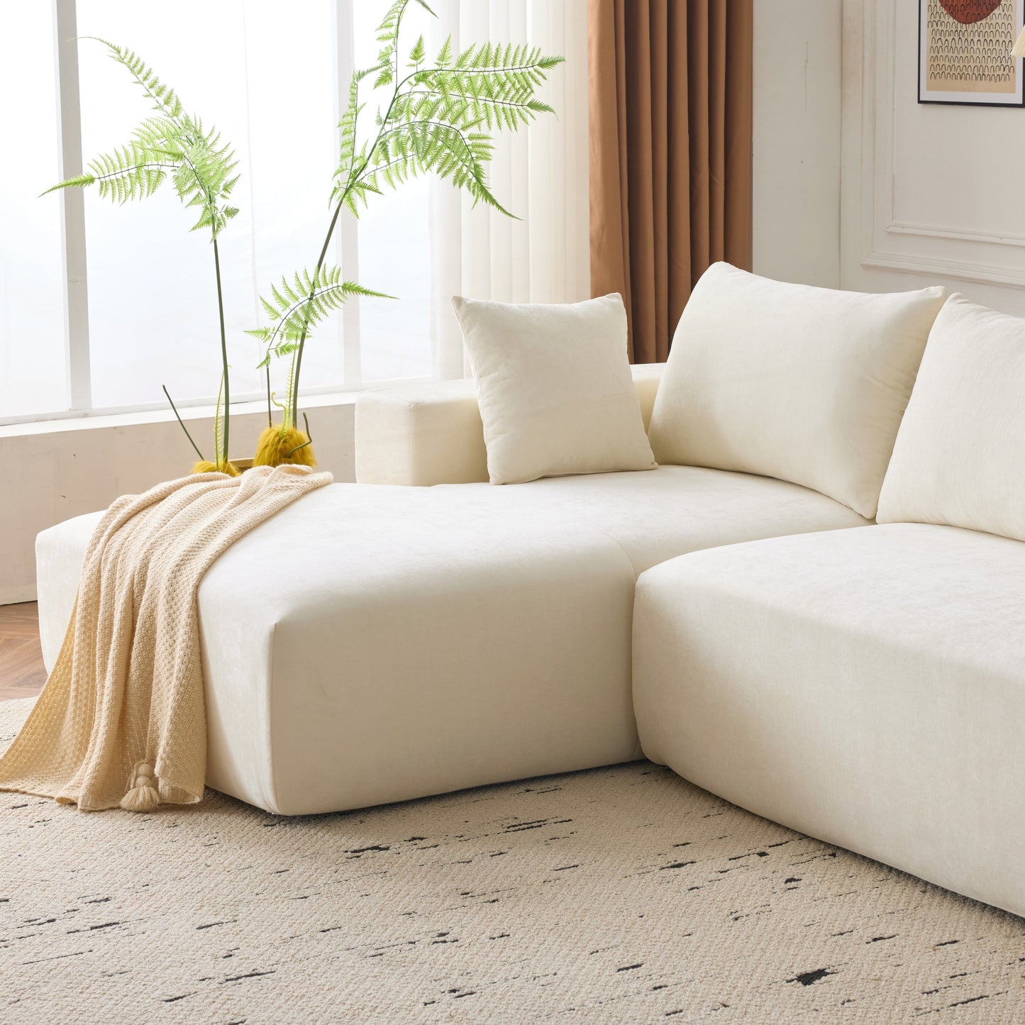 Divano modulare extra profondo 108X68 ​​pollici