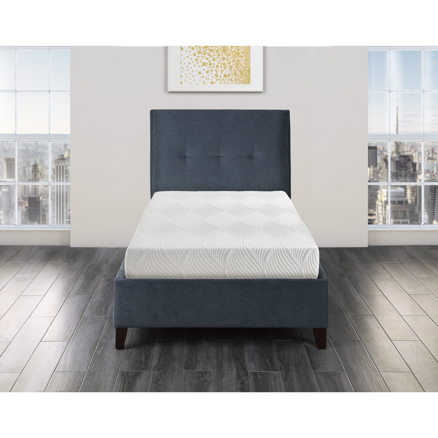 Materasso in memory foam con infusione di gel per 10 letti in una scatola