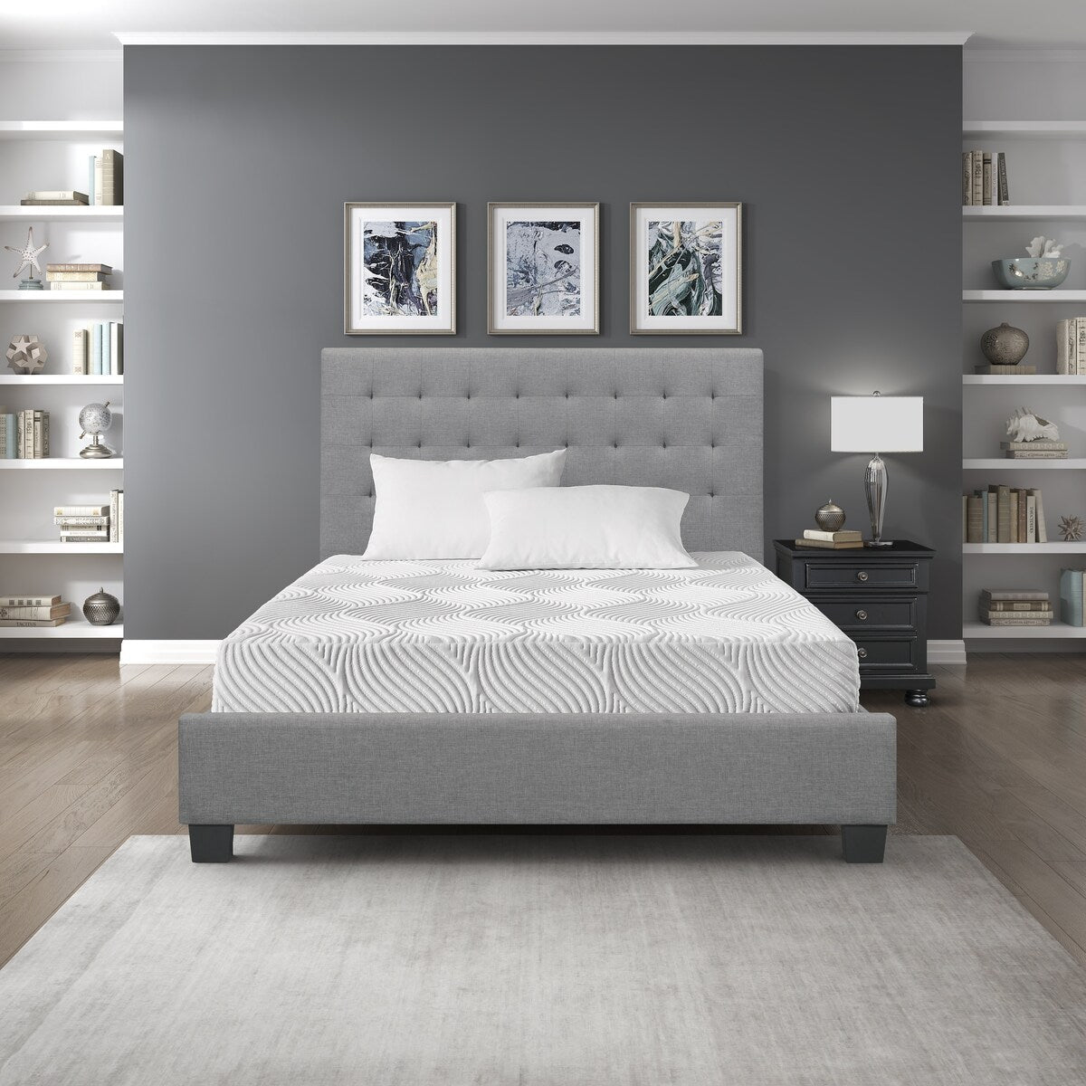 10 Materassi California King Materasso in memory foam traspirante Cool Gel, Bianco, Materasso in una scatola, Materasso Comfort
