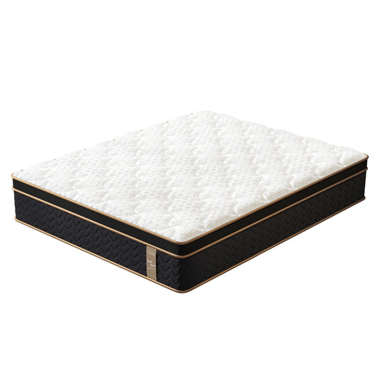 10 materassi Full Plush con molle insacchettate e memory foam in gel, senza fibra di vetro, isolamento del movimento, supporto dei bordi, materasso in una scatola
