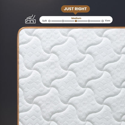10 materassi Full Plush con molle insacchettate e memory foam in gel, senza fibra di vetro, isolamento del movimento, supporto dei bordi, materasso in una scatola