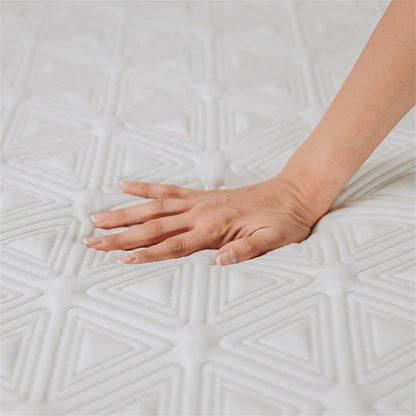 Materasso in memory foam con 10 gel California King Size in bianco grigio scuro