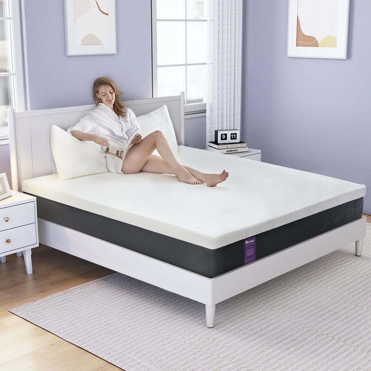 10 Materassi in memory foam medio antirumore con infusione di Ge