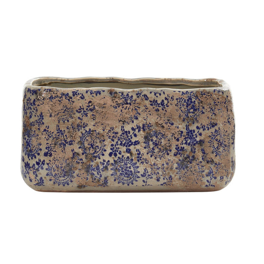 10 Fioriere rettangolari in ceramica toscana