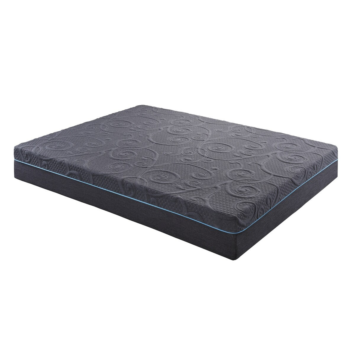 Materasso ibrido in memory foam con infusione di gel California King da 11 pollici, grigio scuro, materasso in una scatola