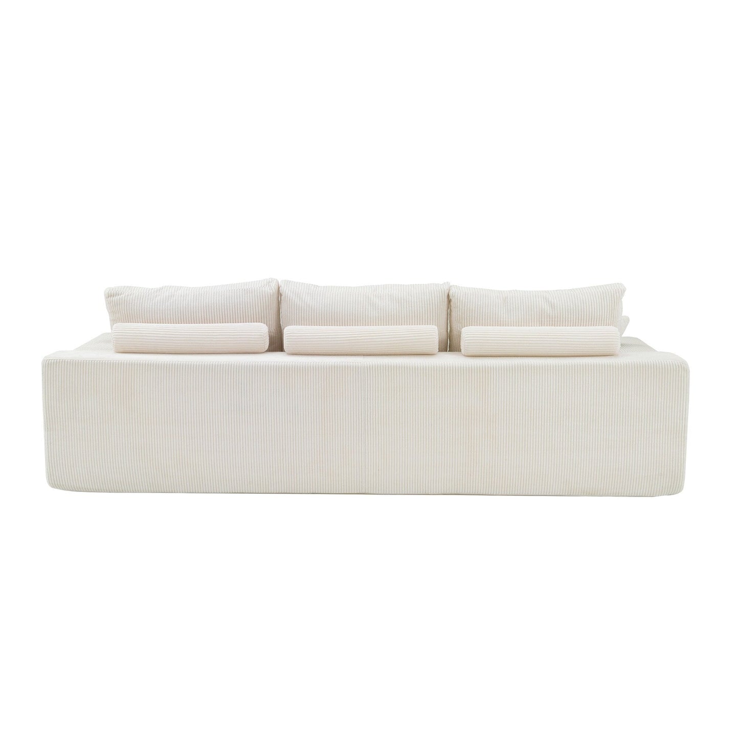 Divano componibile a L da 110, divano a 3 posti con chaise longue e compressione completa