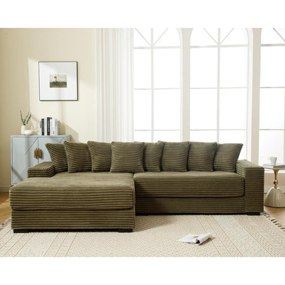 111.4 Divano in flanella verde, elegante scelta di rifugio - compagno ideale per soggiorno, camera da letto, ufficio