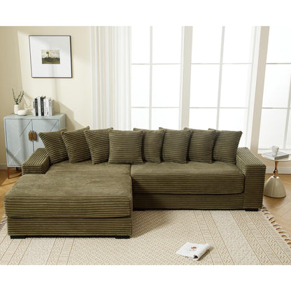 111.4 Divano in flanella verde, elegante scelta di rifugio - compagno ideale per soggiorno, camera da letto, ufficio