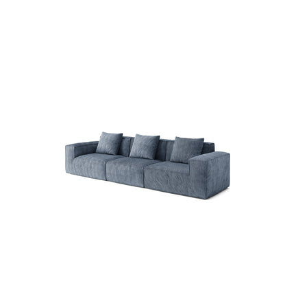 Divano a 4 posti in schiuma 118 Foam con schiuma ad alta densità di grado NASA, design senza montaggio, morbidi sedili reclinabili