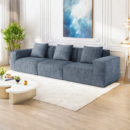 Divano a 4 posti in schiuma 118 Foam con schiuma ad alta densità di grado NASA, design senza montaggio, morbidi sedili reclinabili