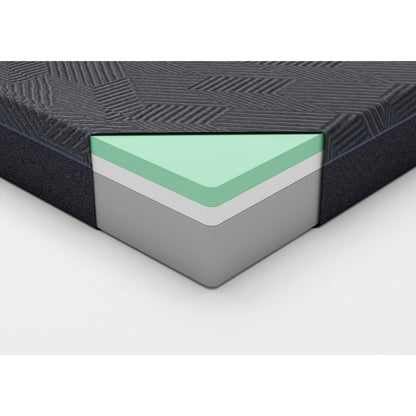 Materasso matrimoniale da 11 pollici, materasso in memory foam infuso di gel al tè verde, grigio, materasso in una scatola