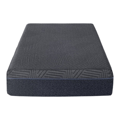 Materasso singolo da 11 pollici, materasso in memory foam con infusione di gel al tè verde, grigio, materasso in una scatola