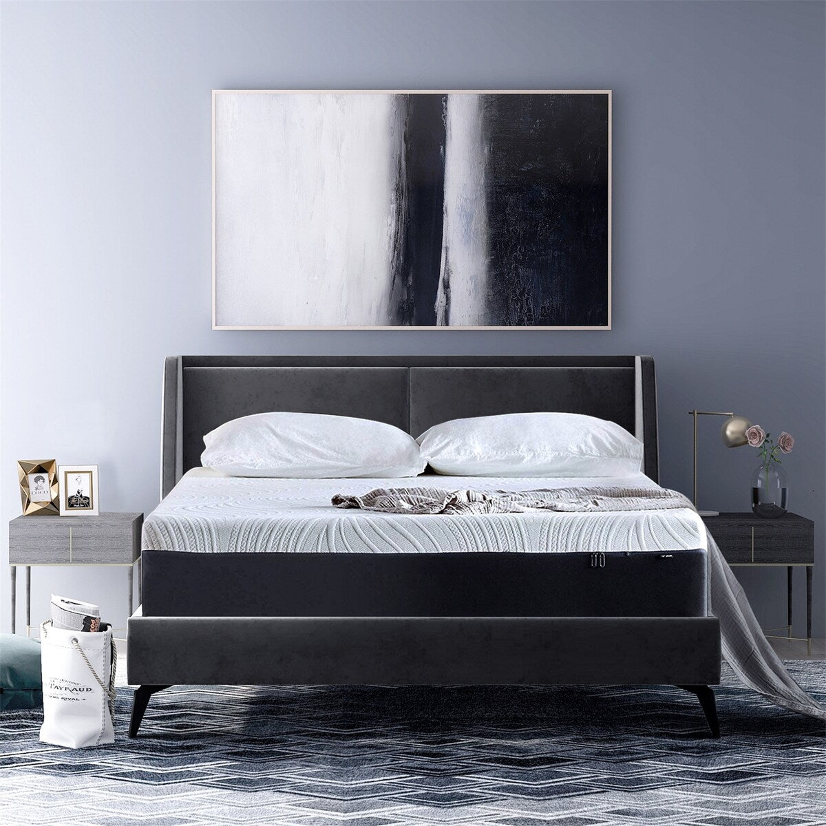 Materasso in memory foam gel da 12 pollici (singolo) - Materasso rinfrescante morbido medio