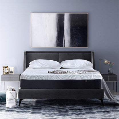 Materasso in memory foam gel da 12 pollici (singolo) - Materasso rinfrescante morbido medio
