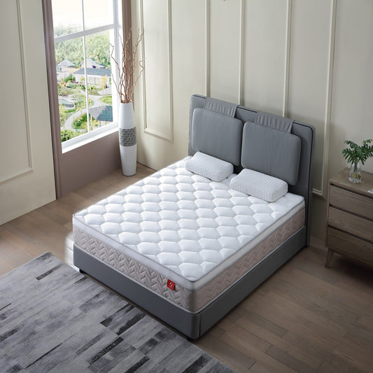 Materasso ibrido da 12 pollici in una scatola, molle insacchettate individuali, rigidità media, materasso in memory foam