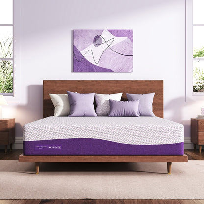 Materasso in memory foam con gel di rame, 12 pollici, di media rigidità, per alleviare la schiena e la pressione - Certificato CertiPUR-US