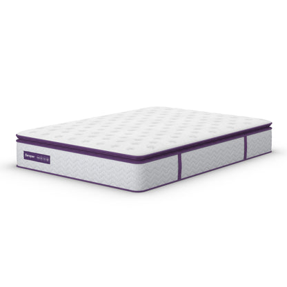 Materasso ibrido in memory foam da 12 pollici per letto matrimoniale e king size - Molle interne insacchettate a 5 zone, isolamento del movimento