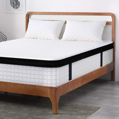 Materasso matrimoniale XL con memory foam ibrido in gel di medie dimensioni da 12 pollici e molle insacchettate