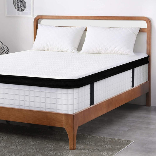 Materasso matrimoniale XL con memory foam ibrido in gel di medie dimensioni da 12 pollici e molle insacchettate