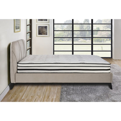 Materasso king size orientale da 12 pollici, materasso ibrido con fodera trapuntata altamente traspirante, bianco, materasso in morbida schiuma in una scatola