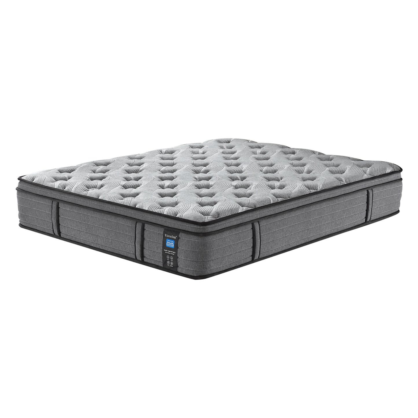 Materasso ibrido medio Euro Top da 12 pollici, materasso in memory foam in una scatola