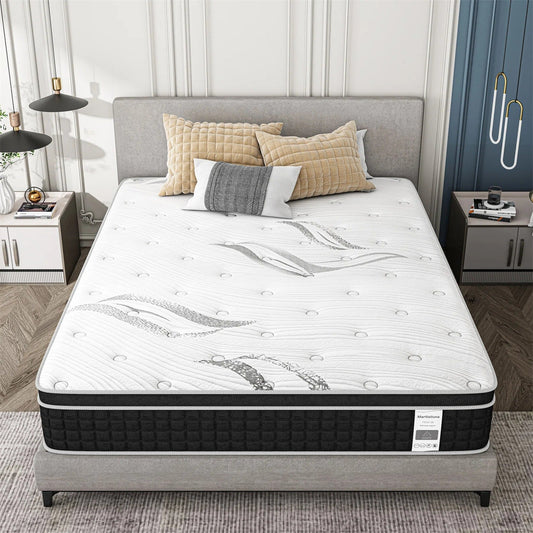 Materasso in memory foam ibrido in gel da 12 pollici in una scatola