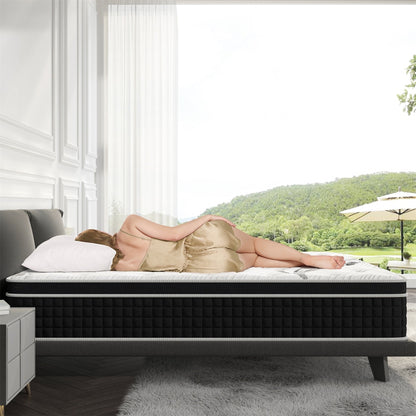 Materasso in memory foam ibrido in gel da 12 pollici in una scatola