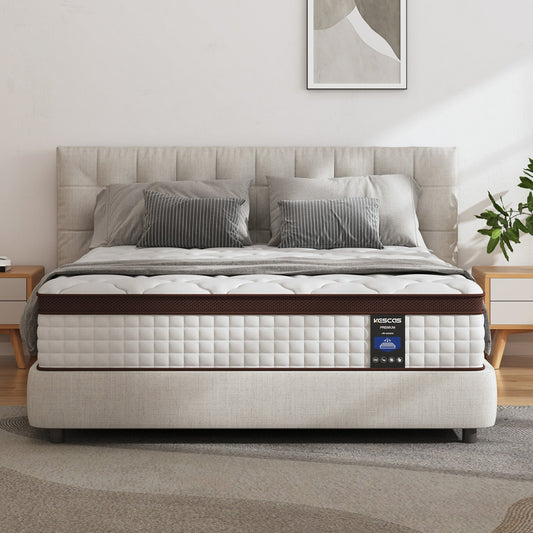 Materasso a molle in memory foam da 12 pollici, media rigidità, matrimoniale Queen King Size opzionale