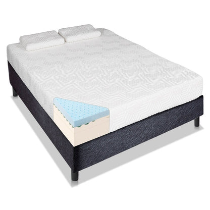 Materasso in memory foam GEL COOL MEDIO-RIGIDO da 12 pollici Queen