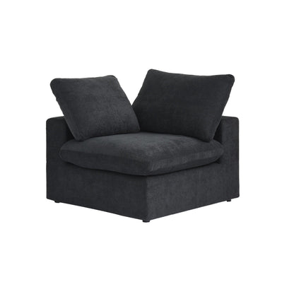 Divano componibile moderno a forma di L da 120 cm, divano modulare in lino con pouf contenitore