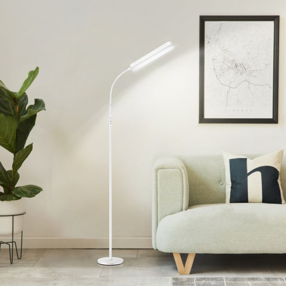 Lampada da terra a LED dimmerabile da 12 W per lettura/lavoro con telecomando e controllo touch - N/D