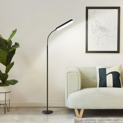 Lampada da terra a LED dimmerabile da 12 W per lettura/lavoro con telecomando e controllo touch - N/D