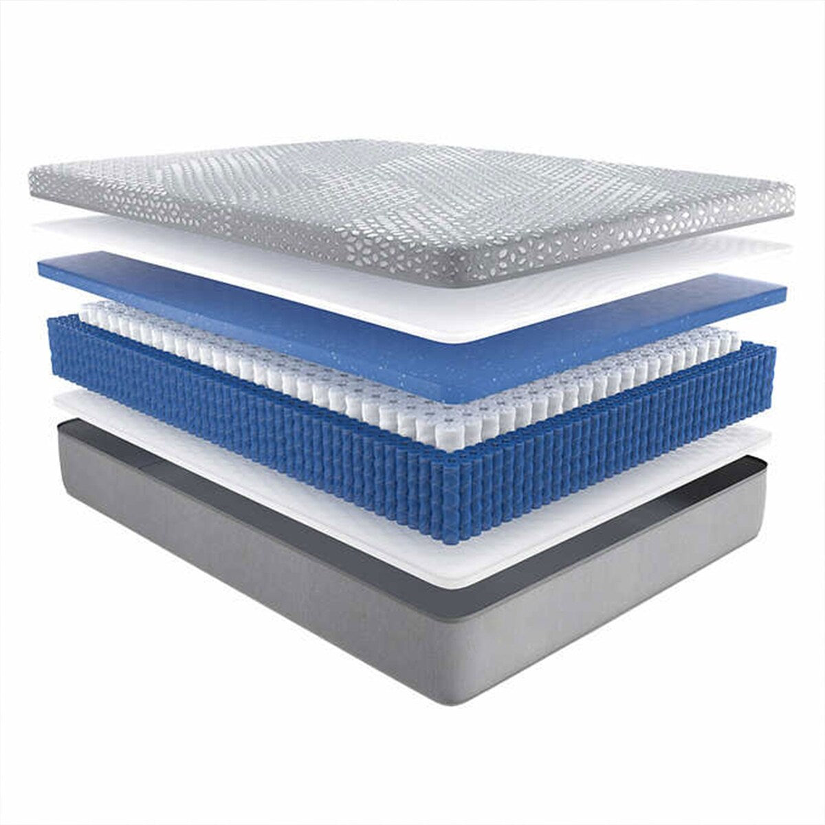 Materasso ibrido 12 - Medio - King, schiume speciali conformabili e ammortizzanti