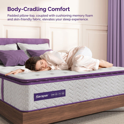 Materasso medio con memory foam da 12 pollici