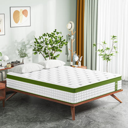 12 Materasso ibrido con memory foam in gel e molle insacchettate