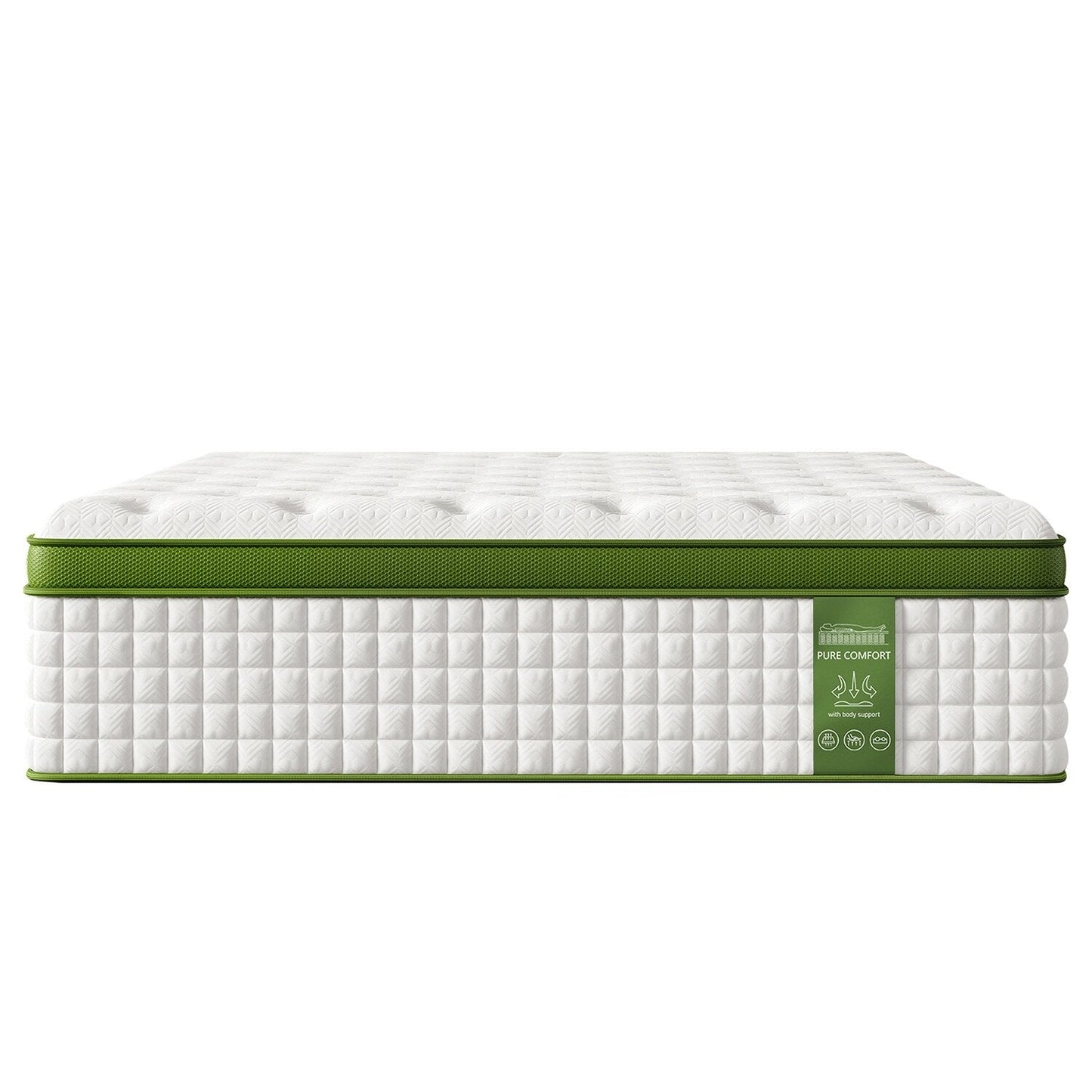 12 Materasso ibrido con memory foam in gel e molle insacchettate
