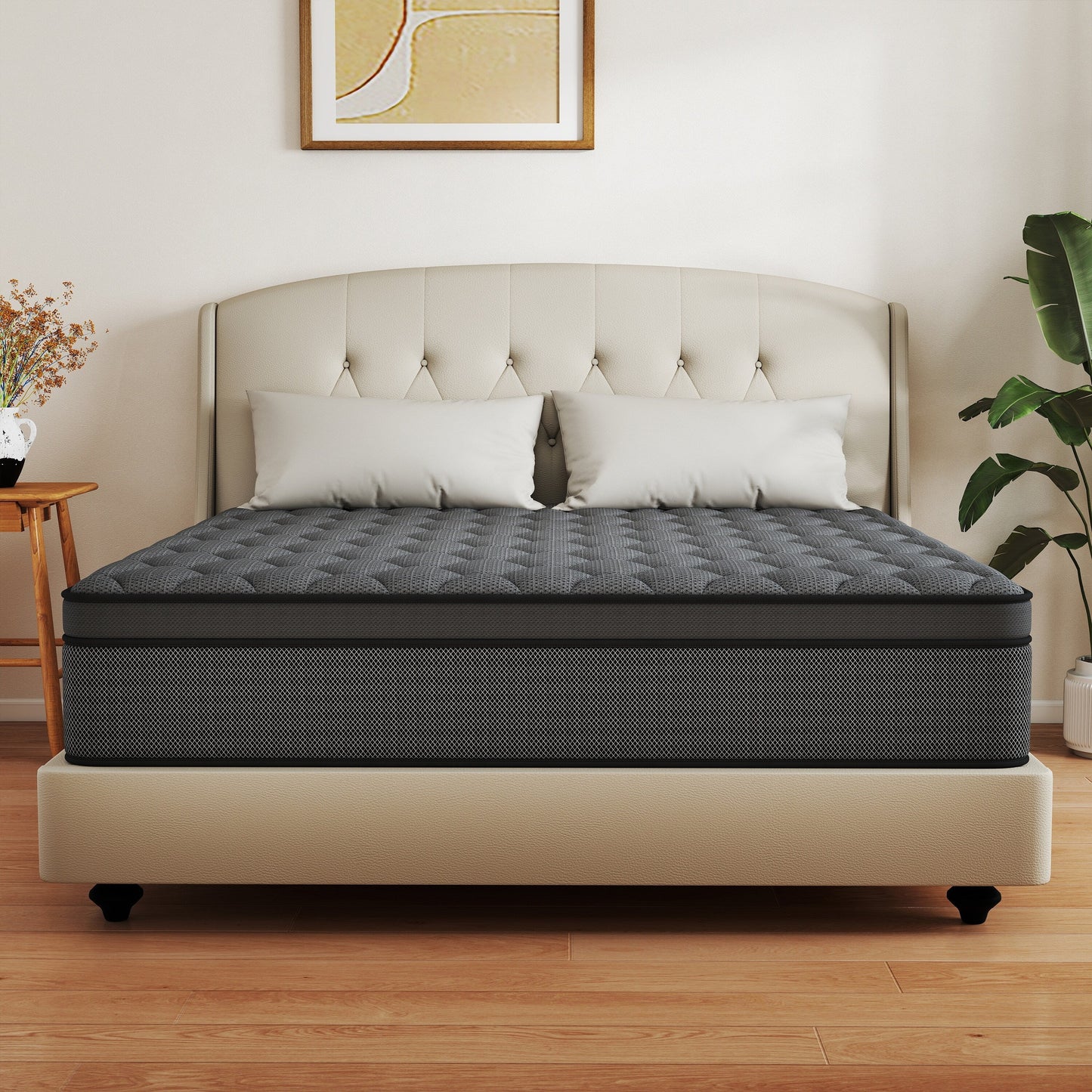 12 materassi ibridi in memory foam di medie dimensioni in una scatola