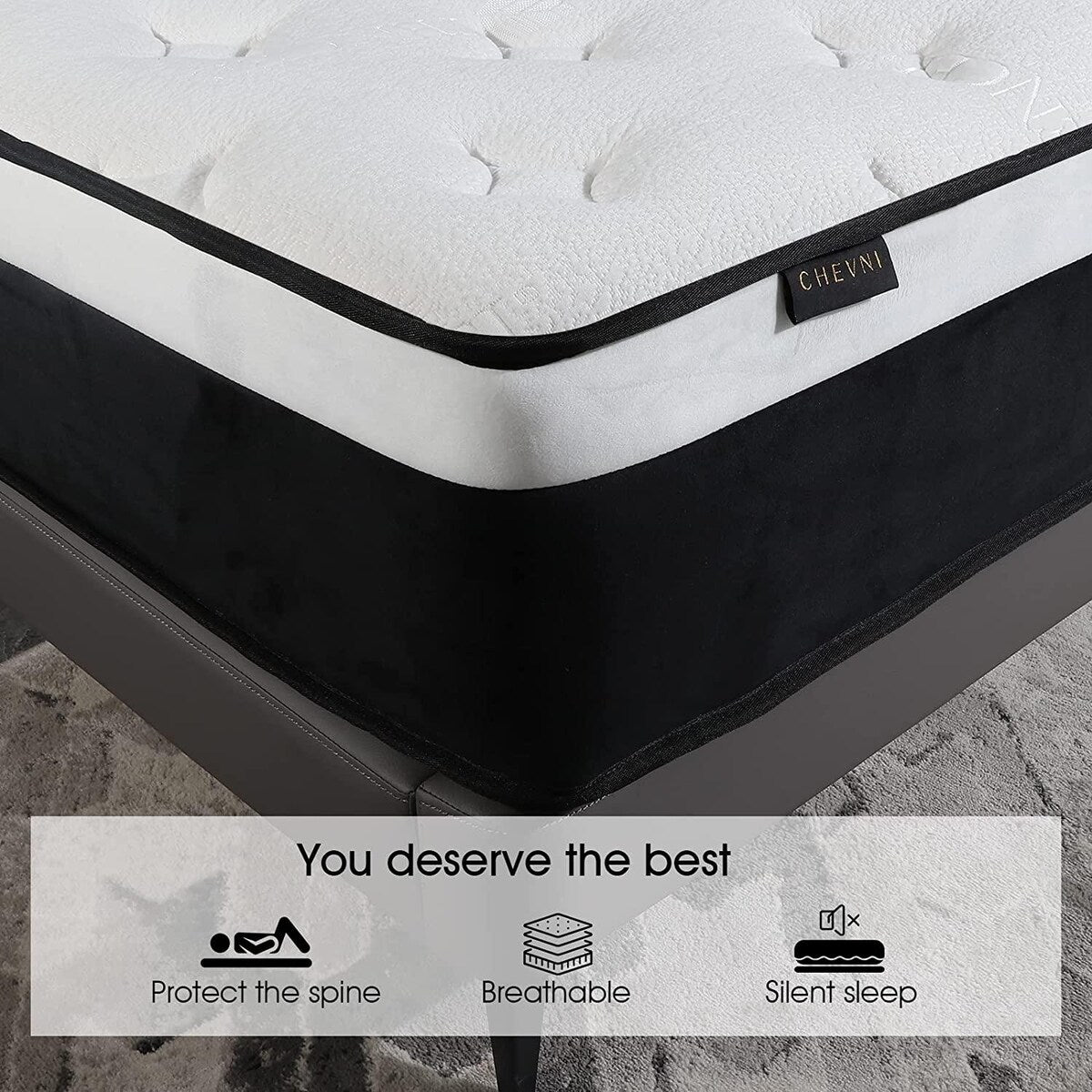 12 materassi ibridi in memory foam di medie dimensioni in una scatola
