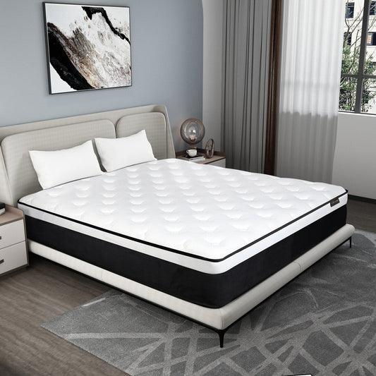 12 materassi ibridi in memory foam di medie dimensioni in una scatola