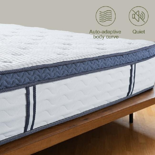 Materasso ibrido a molle insacchettate in memory foam 12-KING