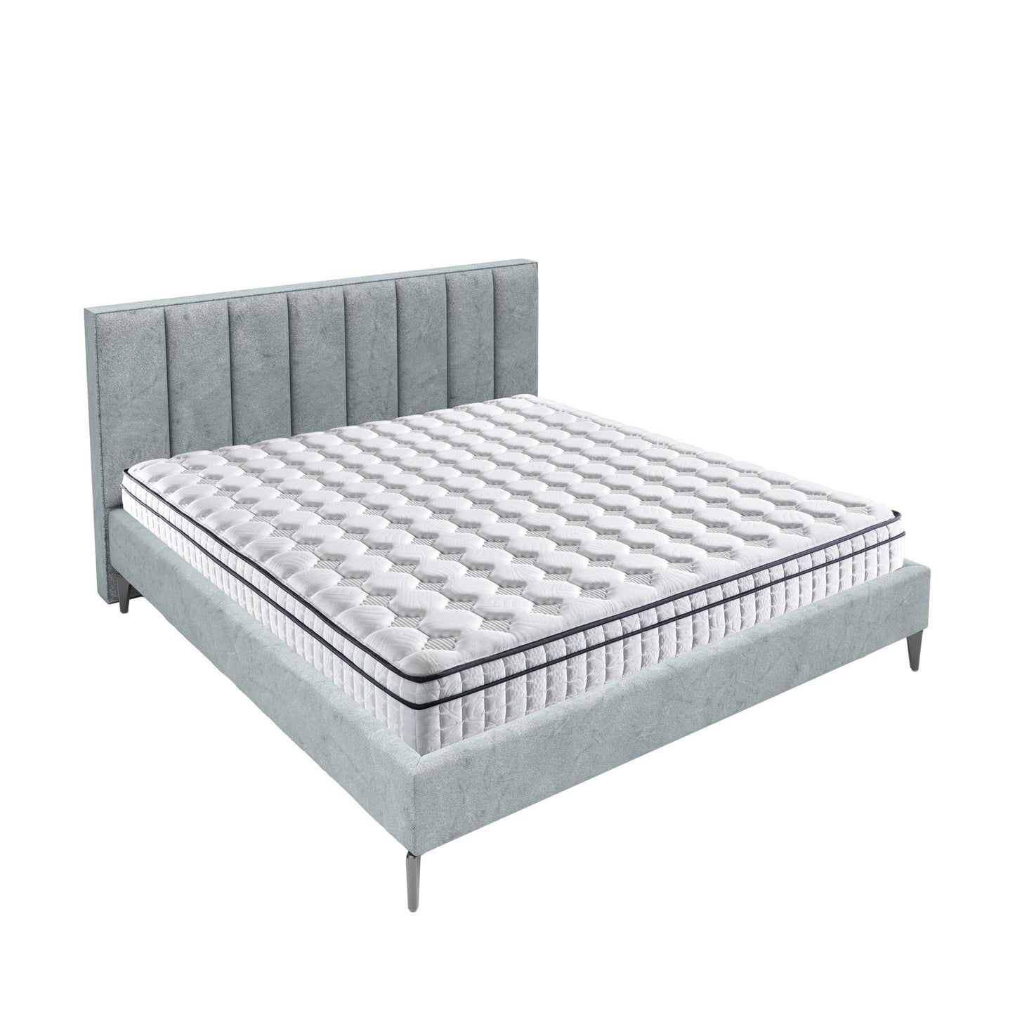 Assemblato negli Stati Uniti - Materasso ibrido Diamond 12 con molle insacchettate e memory foam Cool Gel