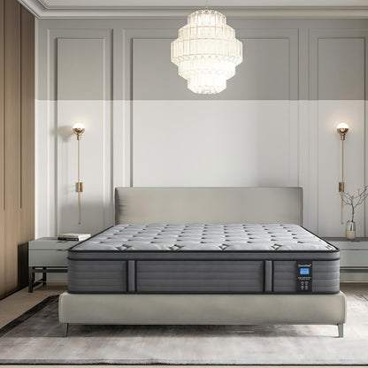 Materasso ibrido in memory foam medio da 12'' in una scatola, per supporto dei bordi e isolamento del movimento