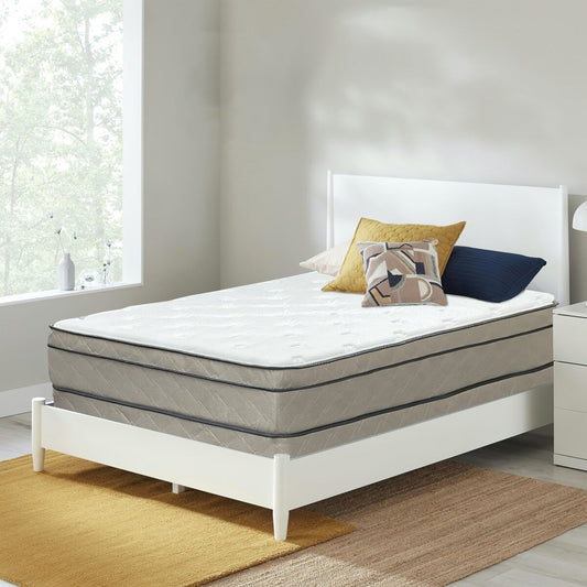 Materasso a molle insacchettate in schiuma morbida da 13 pollici con memory foam e gel Eurotop, e materasso a molle insacchettate in legno da 8 pollici