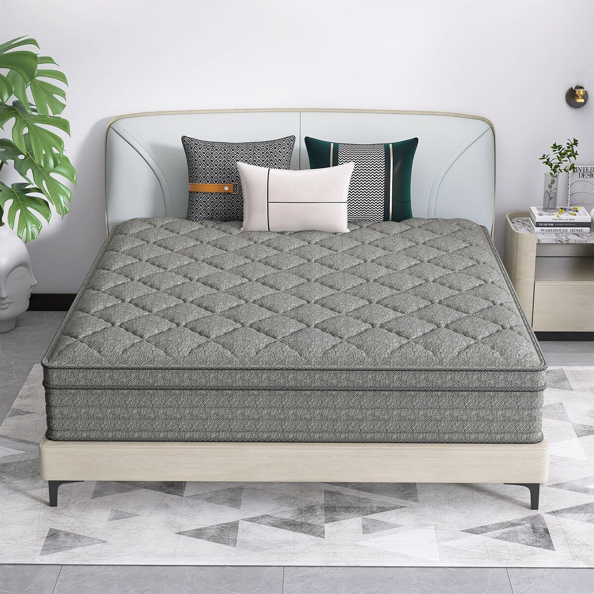 Materasso ibrido da 14 pollici in una scatola con memory foam in gel