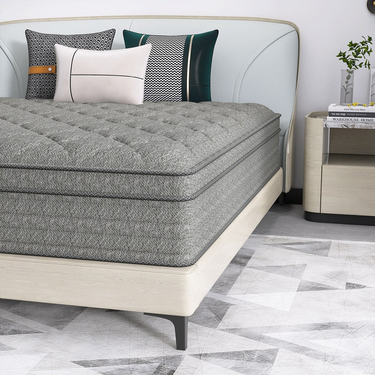 Materasso ibrido da 14 pollici in una scatola con memory foam in gel