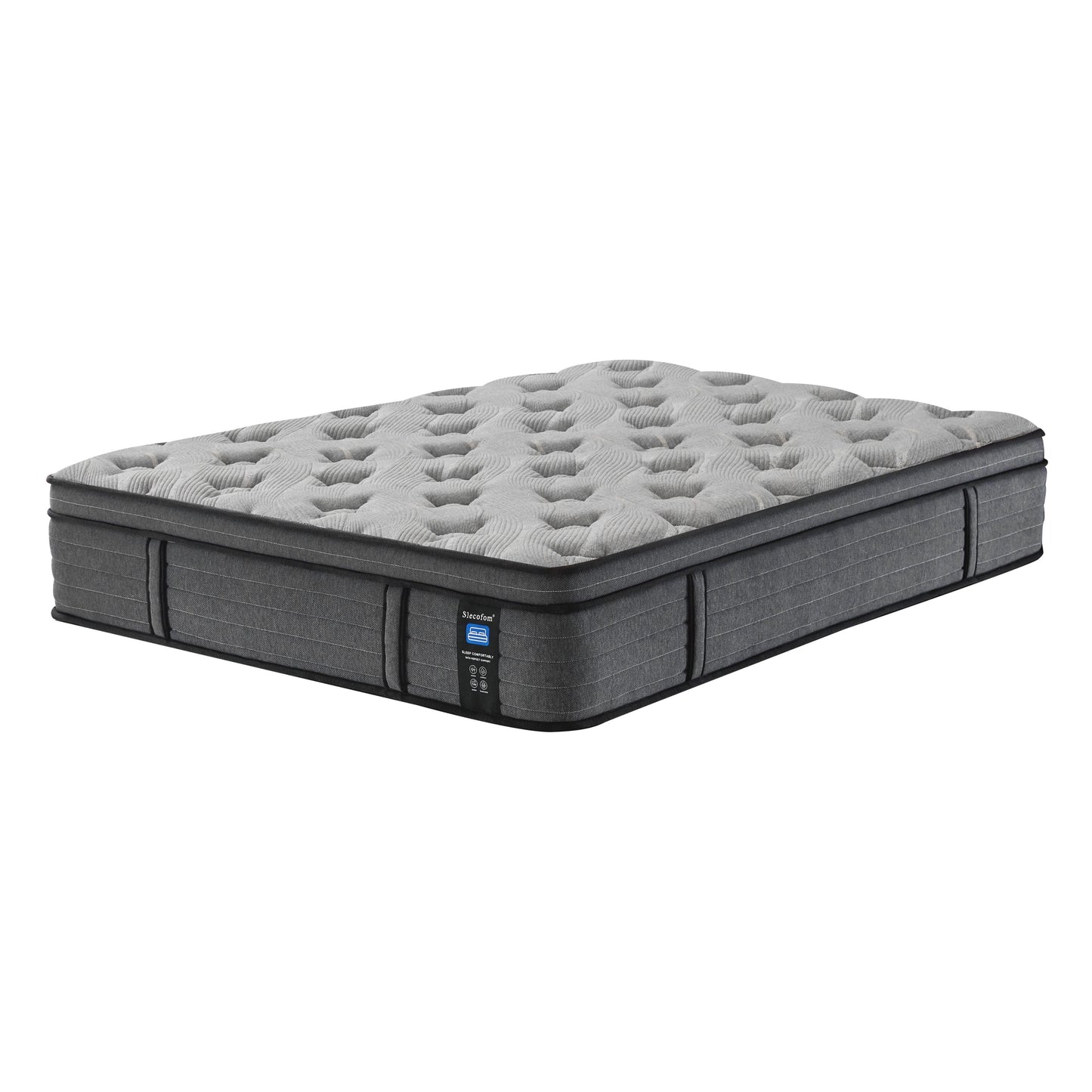 Materasso ibrido medio Euro Top da 14 pollici, materasso in memory foam in una scatola