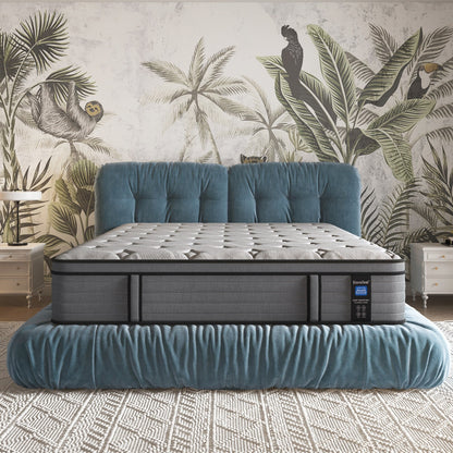 Materasso ibrido in memory foam con gel Euro Top da 14 pollici in una scatola