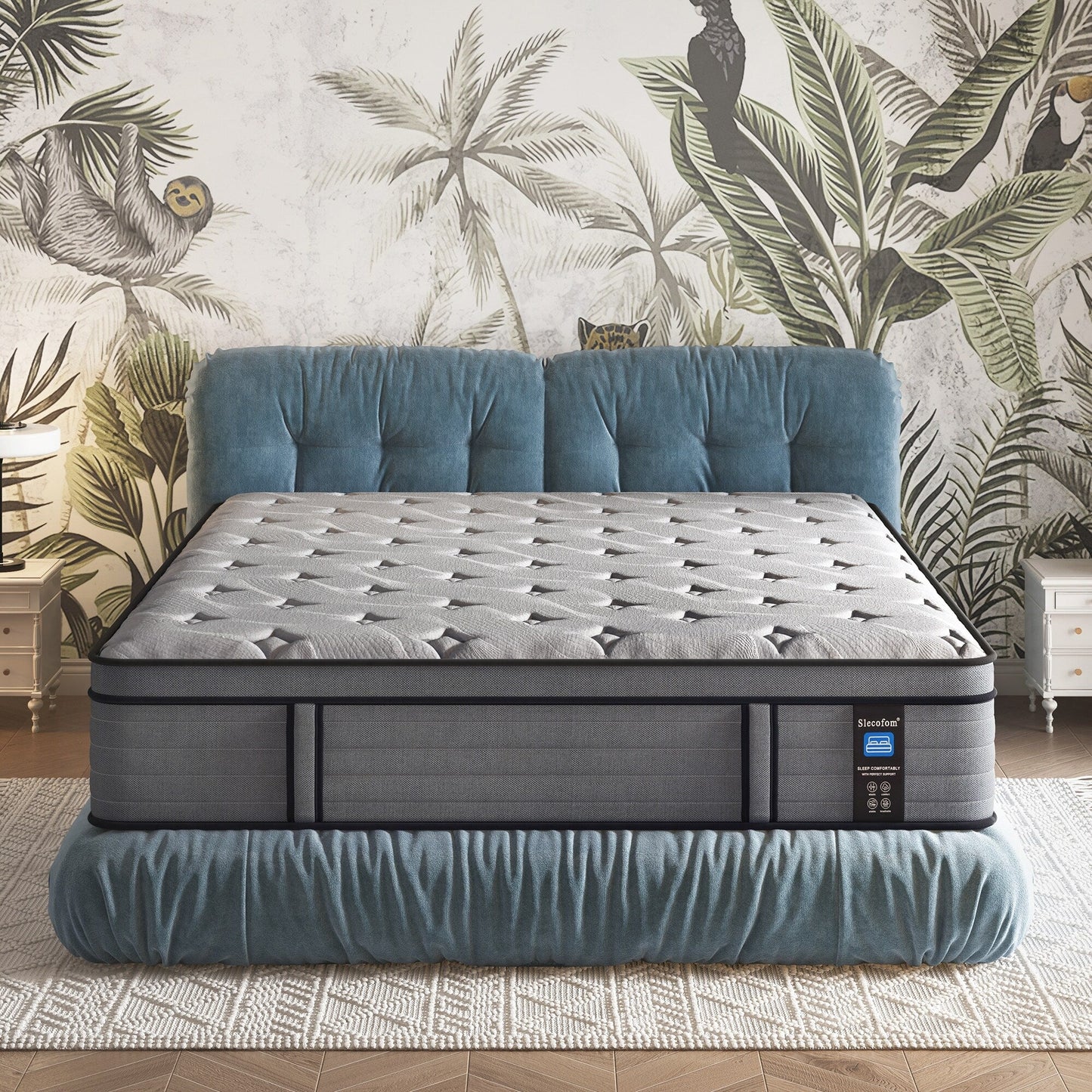 Materasso ibrido in memory foam con gel Euro Top da 14 pollici in una scatola