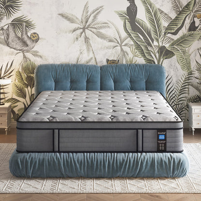 Materasso ibrido in memory foam con gel Euro Top da 14 pollici in una scatola