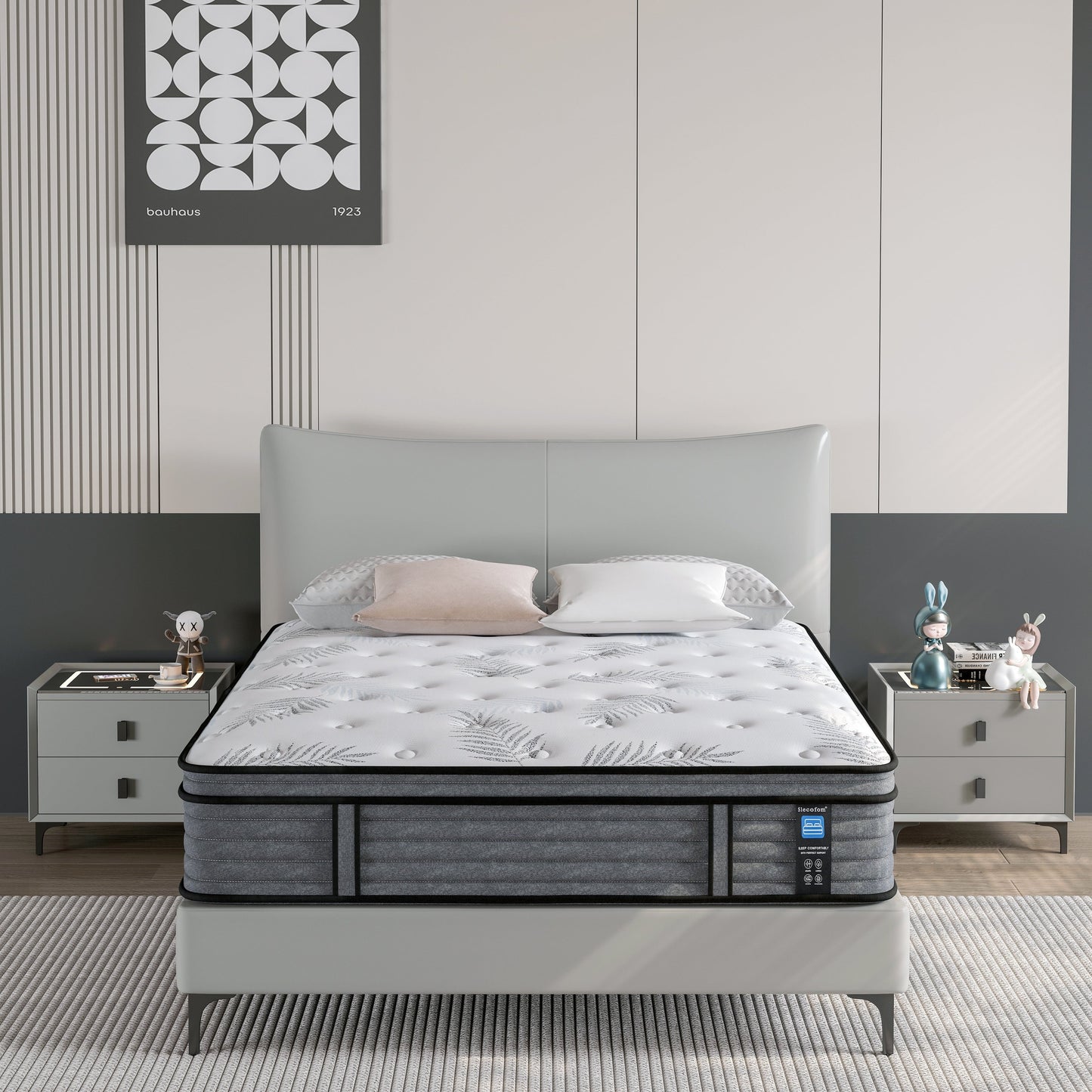 Materasso ibrido in memory foam Cool Gel da 14 pollici, formato singolo, in una scatola per piccole camere da letto